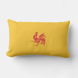Rooster (Flagge Walloniens) Lendenkissen