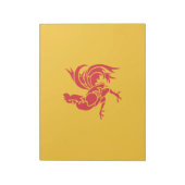 Rooster (Flagge Walloniens) Notizblock (Rotiert)