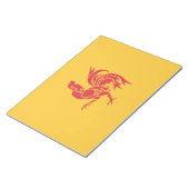 Rooster (Flagge Walloniens) Notizblock (angewinkelt)