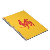 Rooster (Flagge Walloniens) Notizblock (Rechte Seite)