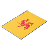 Rooster (Flagge Walloniens) Notizblock (Linke Seite)