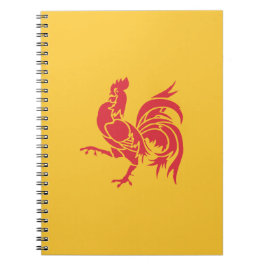 Rooster (Flagge Walloniens) Notizblock