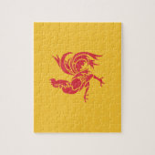 Rooster (Flagge Walloniens) Puzzle (Vertikal)