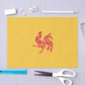 Rooster (Flagge Walloniens) Seidenpapier (Handwerk)