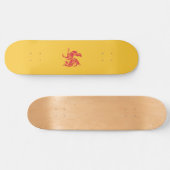 Rooster (Flagge Walloniens) Skateboard (Horizontal)