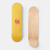 Rooster (Flagge Walloniens) Skateboard (Vorderseite)