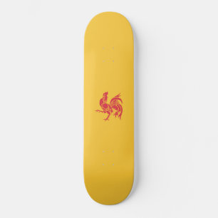 Rooster (Flagge Walloniens) Skateboard