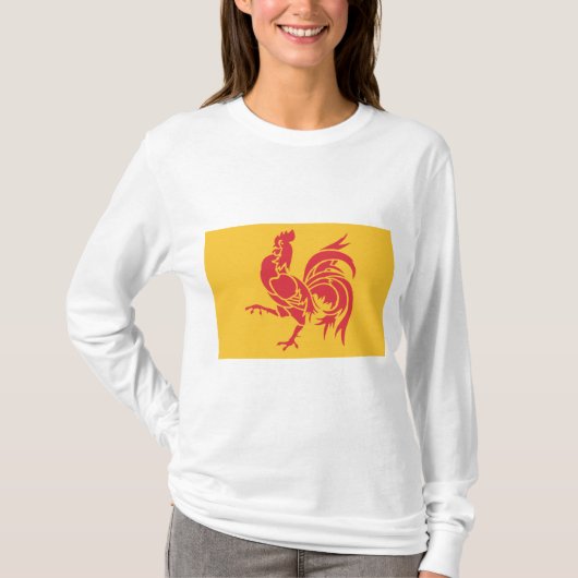 Rooster (Flagge Walloniens) T-Shirt (Vorderseite)