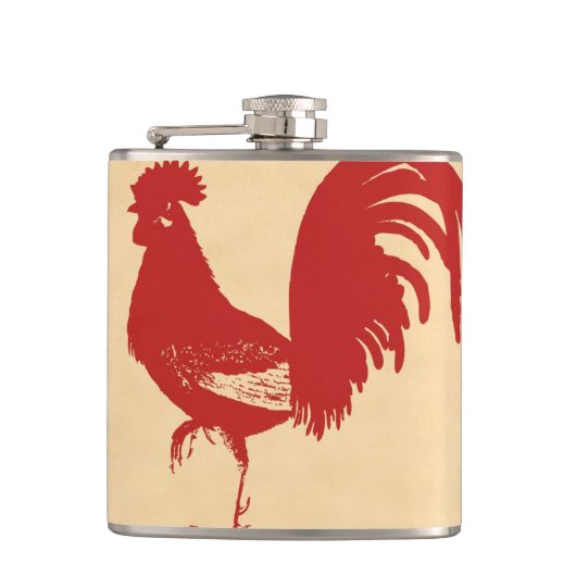 Rooster Flask Flachmann (Vorderseite)