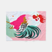 Rooster Fleecedecke (Vorderseite (Horizontal))