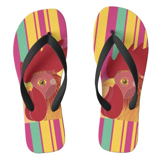 Rooster Flip Flops Badesandalen (Fußbett)