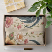 Rooster Floral Design Seidenpapier (Geschenk)