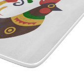 "Rooster" Folklore Art Custom Schneidebrett (Ecke)
