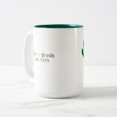 "Rooster" Folklore Art Custom Zweifarbige Tasse (Vorderseite Links)