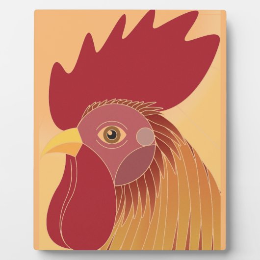 Rooster Fotoplatte (Vorderseite)