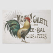 Rooster French Farmhouse Chicken Country Decouver Seidenpapier (Vorderseite)