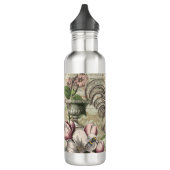 Rooster Garden Blumen Butterfly Art Edelstahlflasche (Links)