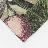 Rooster Garden Blumen Butterfly Art Fleecedecke (Ecke)