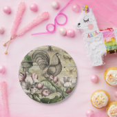 Rooster Garden Blumen Butterfly Art Pappteller (Party)