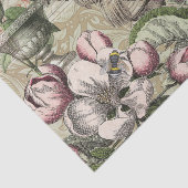 Rooster Garden Blumen Butterfly Art Seidenpapier (Ausschnitt)