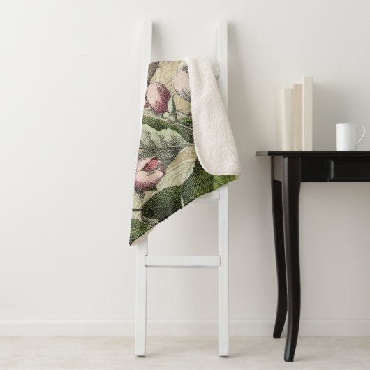 Rooster Garden Blumen Butterfly Art Sherpadecke (Beispiel)