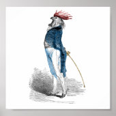 Rooster Gentleman Poster (Vorne)