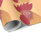 Rooster Geschenkpapier (Rolleneckpunkt)