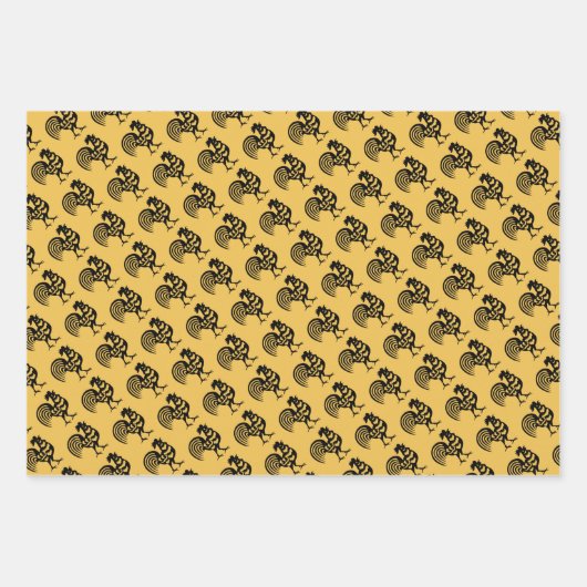 Rooster Geschenkpapier Set (Vorderseite)