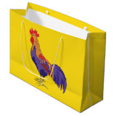 Rooster-Geschenktasche Große Geschenktüte (Vorderseite Schrägansicht)