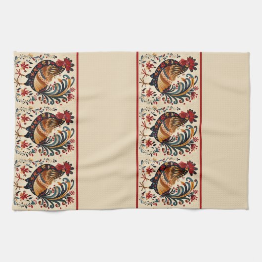Rooster Geschirrtuch (Horizontal)