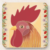 Rooster-Getränkekasten Getränkeuntersetzer (Vorderseite)