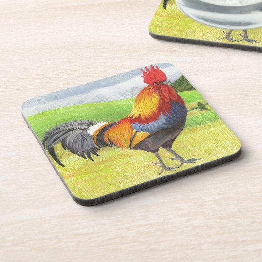 Rooster Getränkeuntersetzer (Linke Seite)