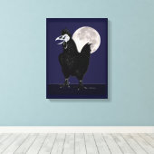 Rooster Ghost Leinwanddruck (Insitu (Holzboden))