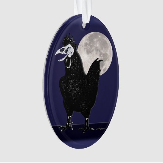Rooster Ghost Ornament (Vorderseite)