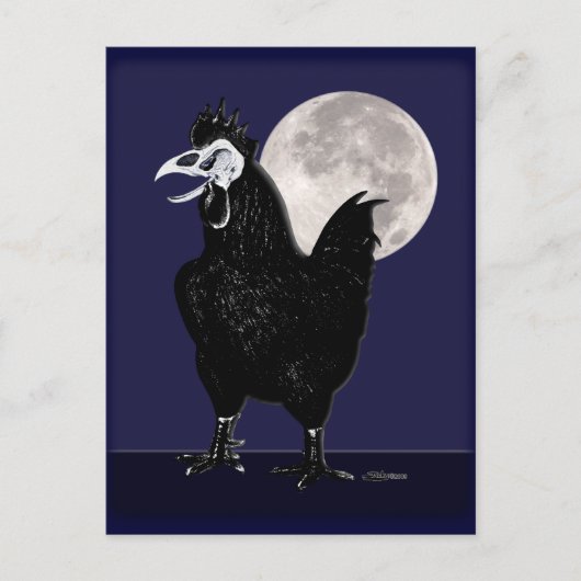 Rooster Ghost Postkarte (Vorderseite)