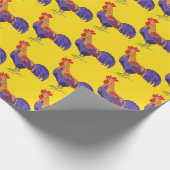 Rooster Gift Wrap Paper Geschenkpapier (Ecke)