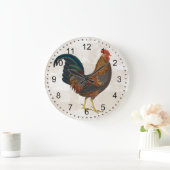 Rooster Große Wanduhr (Zuhause)