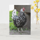 Rooster-Grußkarte Karte (Gelbe Blume)