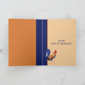 Rooster Happy Vatertag Card Karte (Innenseite)