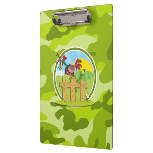 Rooster; hellgrüne Camouflage, Tarnung Klemmbrett (Links)