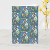 ROOSTER HEN CANODLES, NIEDLICH CHICKEN ROMANCE Bla Karte (Gelbe Blume)