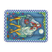 ROOSTER HEN CANODLES, NIEDLICH CHICKEN SWEETHEARD MAGNET (Horizontal)