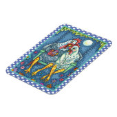 ROOSTER HEN CANODLES, NIEDLICH CHICKEN SWEETHEARD MAGNET (Linke Seite)