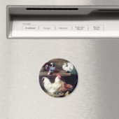 Rooster Hen Chicken Doves Magnet (In Situ (Geschirrspüler))