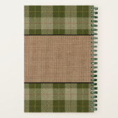 Rooster Hen Familienbauernhof Karierte Recia Notizblock (Rückseite)