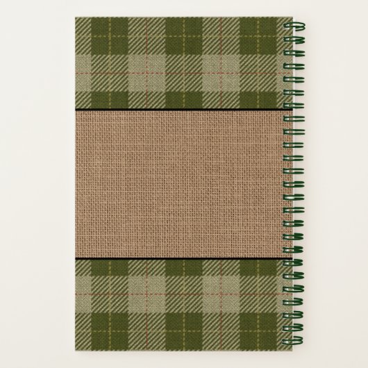 Rooster Hen Familienbauernhof Karierte Recia Notizblock (Rückseite)