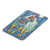 ROOSTER & HEN LOVERS, CHICKEN MAGNET Rectangle (Linke Seite)
