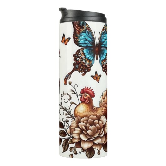 Rooster & Hen Thermosbecher (Nach rechts gedreht)