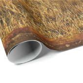 Rooster Hens Rustic Barcoop Geschenkpapier (Rolleneckpunkt)