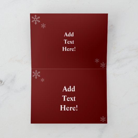 Rooster Hens Rustikaler Barn Weihnachtskranz Gesch Karte (Innenseite)